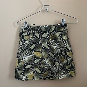Pull & Bear | Snake Mini Skirt
